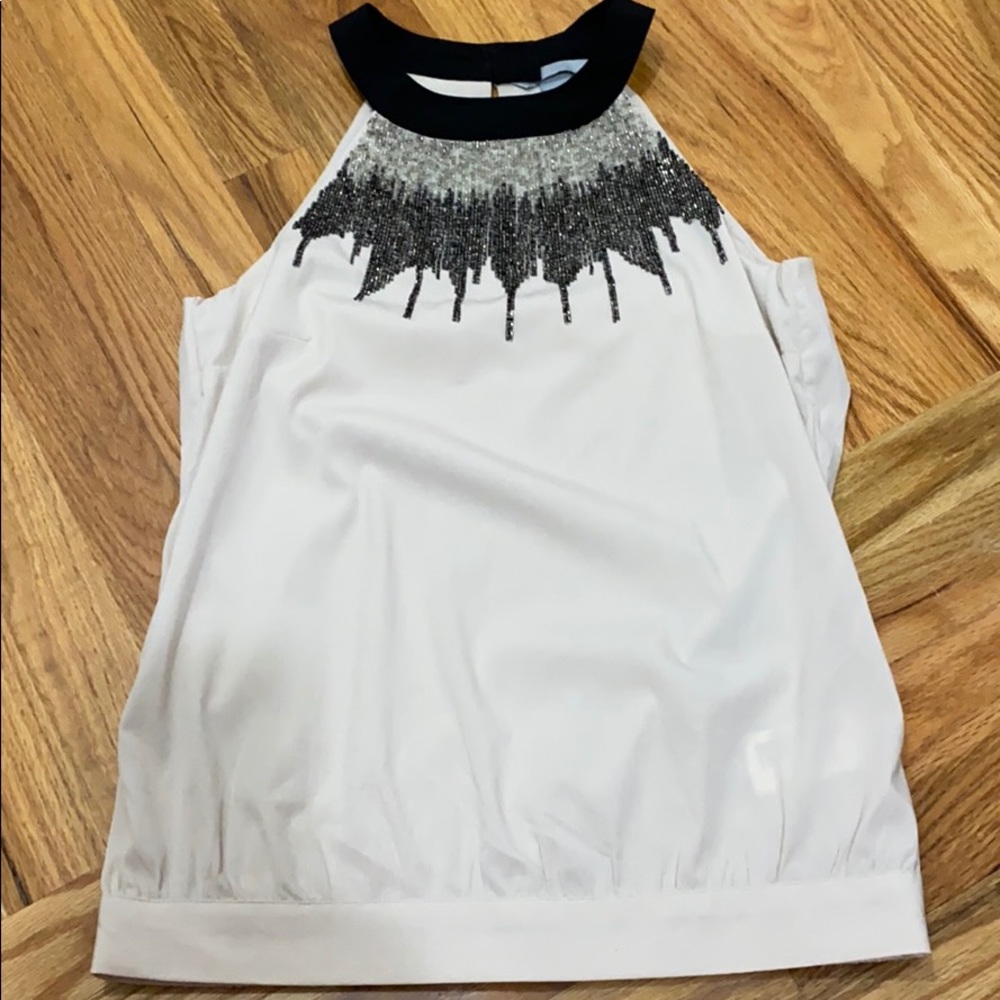 H&M beaded top shirt sz 4